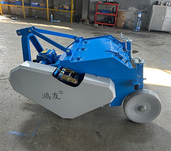 藍(lán)色雙軸甩刀殺秧機(jī)