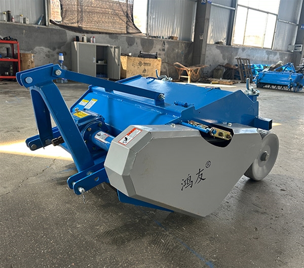 藍(lán)色雙軸甩刀殺秧機(jī)